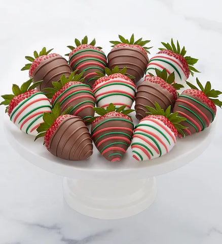 Holiday Cheer Dipped Strawberries